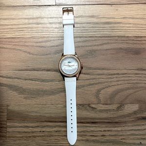 Womens Lacoste watch - rose gold and white